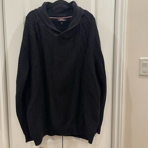 Soul of London - Men's Winter Long Sleeve Shawl Neck Jumper Sweater size 4 XL